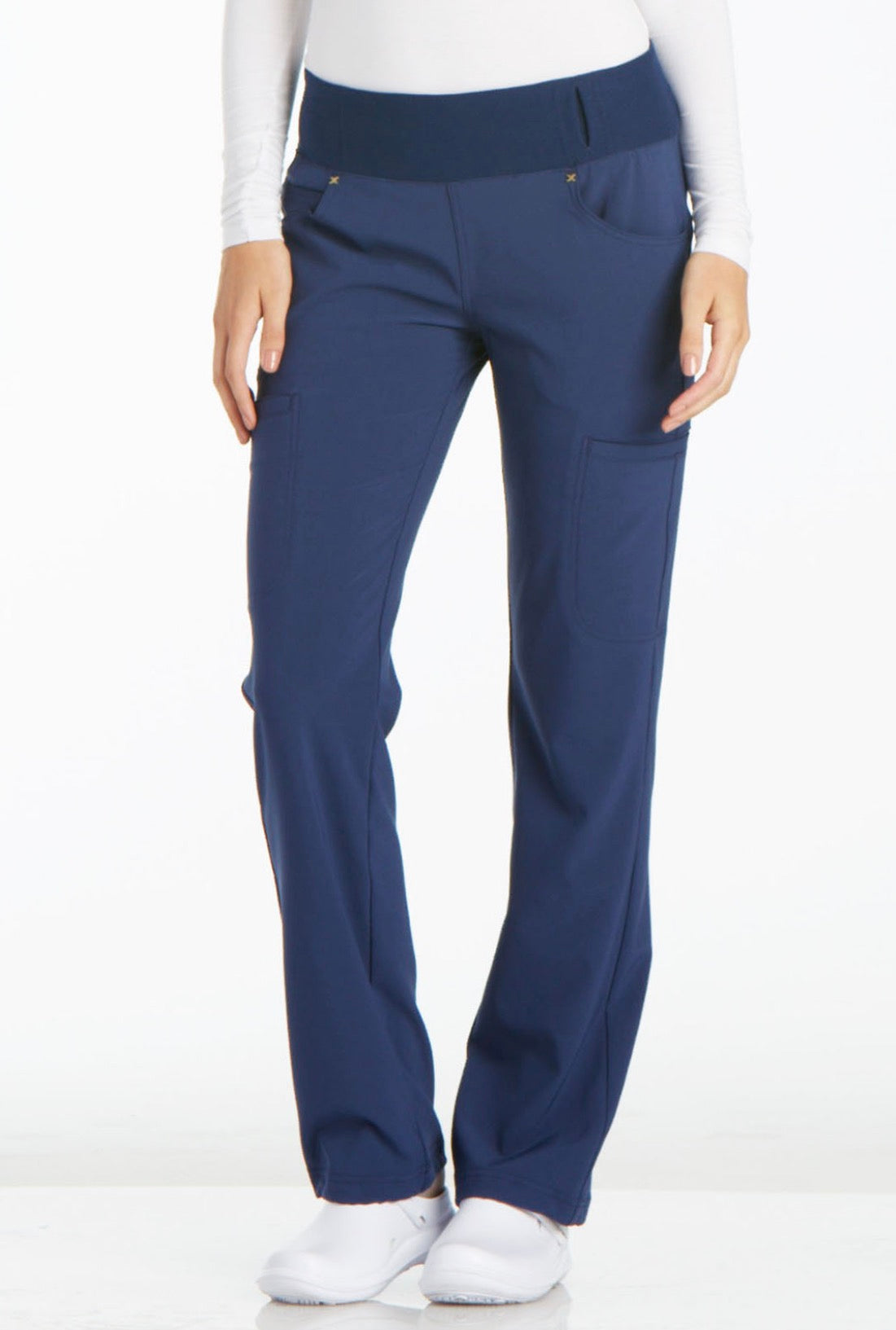 Cherokee iFlex Mid Rise Straight Leg Pull-on Pant