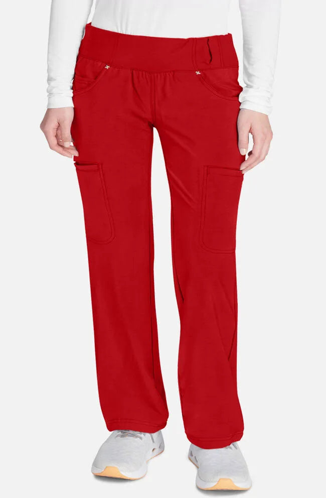 Cherokee iFlex Mid Rise Straight Leg Pull-on Pant