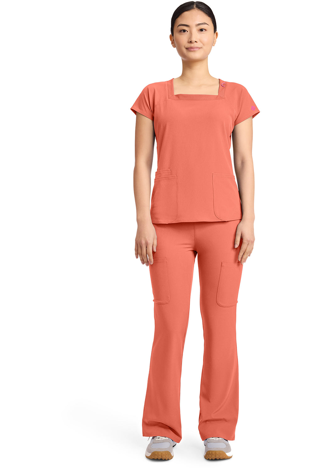 Med Couture AMP: Women's 3-Pocket Square Neck Top