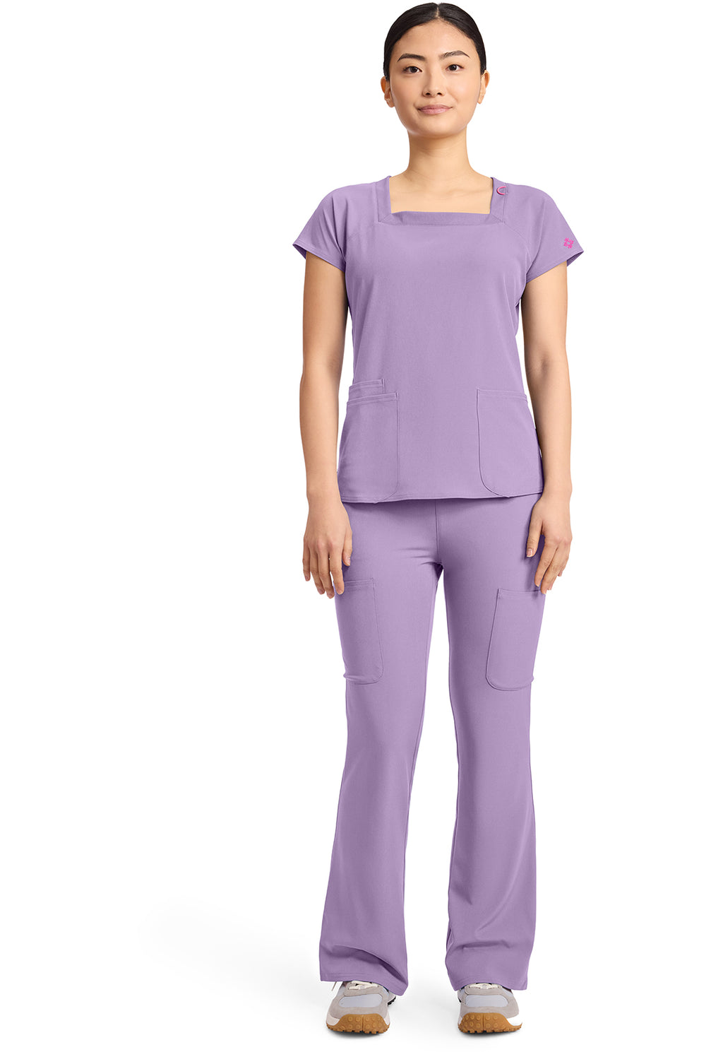 Med Couture AMP: Women's 3-Pocket Square Neck Top