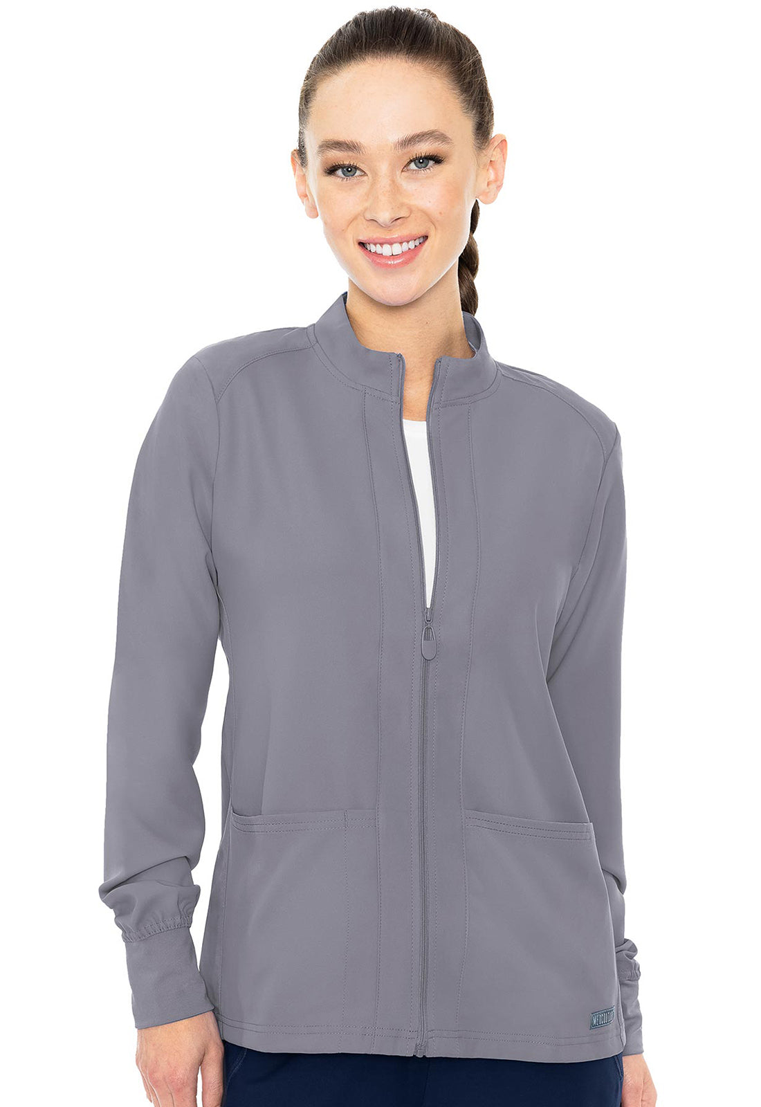 Med Couture Insight: Zip Front Warm Up With Shoulder Yokes