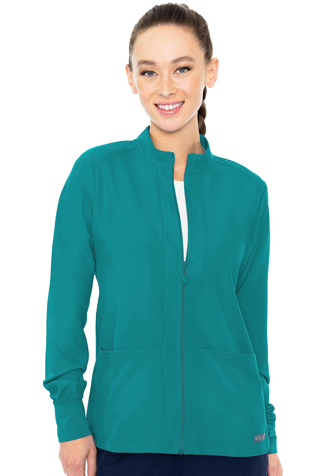 Med Couture Insight: Zip Front Warm Up With Shoulder Yokes