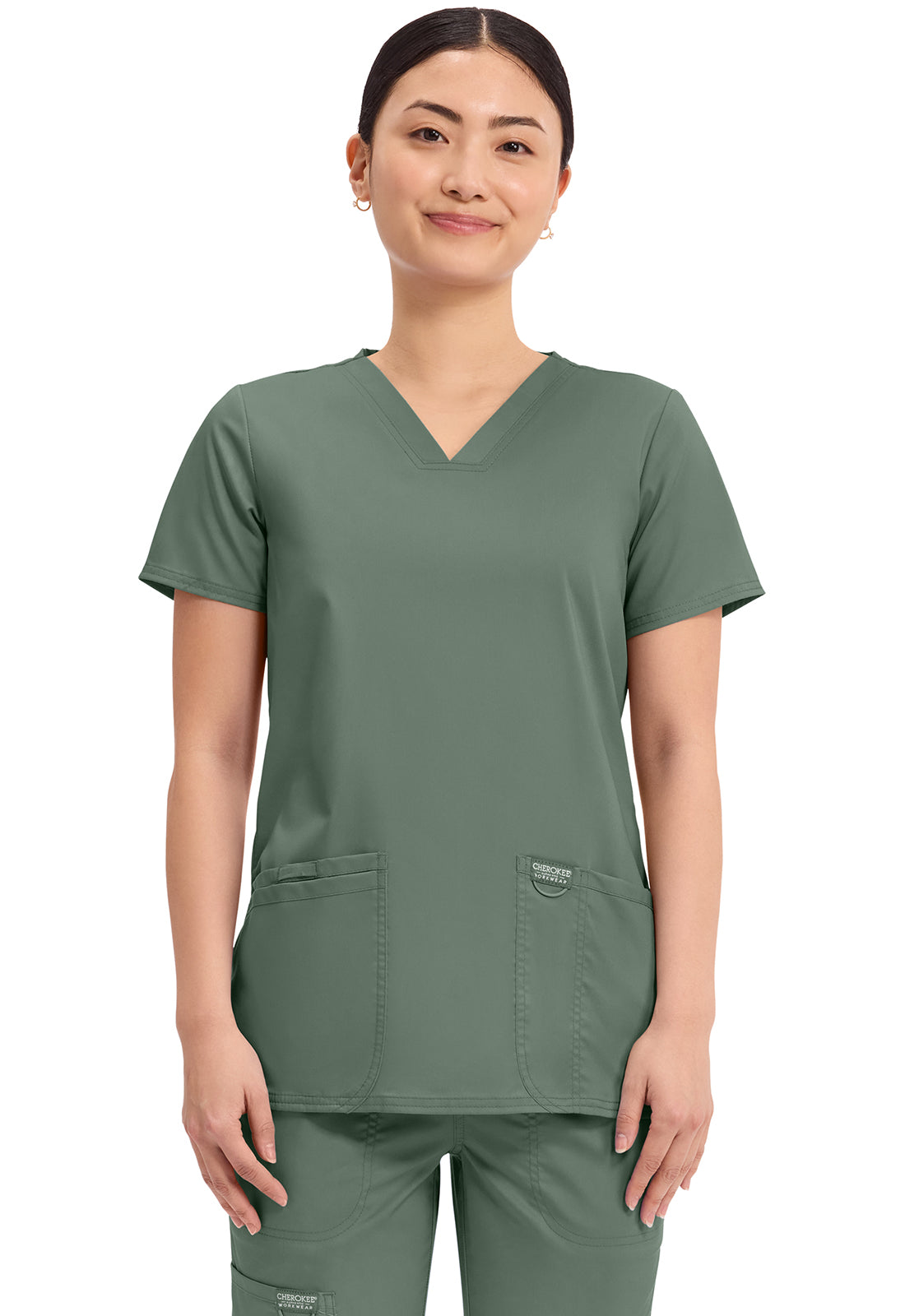 Cherokee Workwear Revolution V-Neck Top