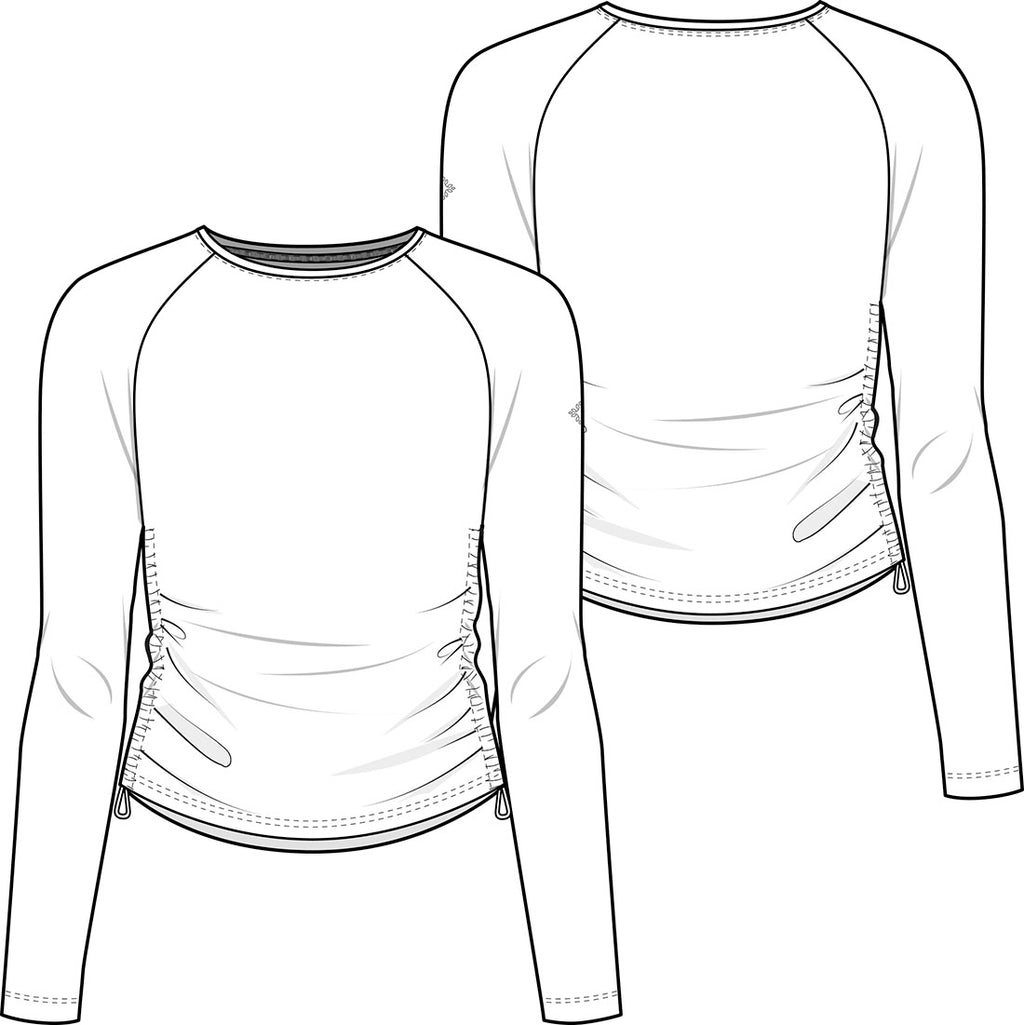 Med Couture AMP: Ruched Underscrub Top