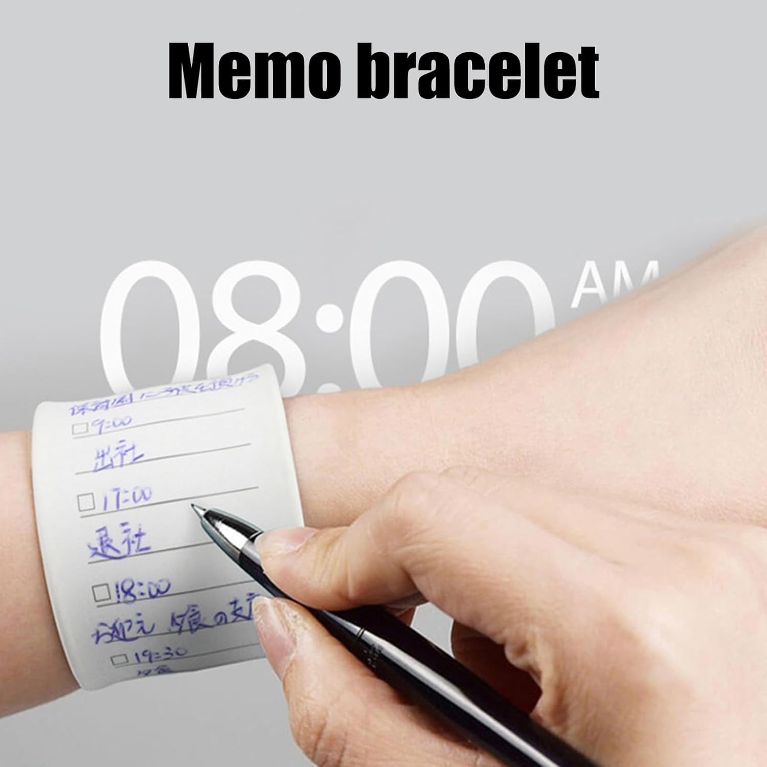 Silicone Memo Slap Bracelet