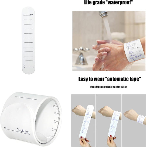 Silicone Memo Slap Bracelet