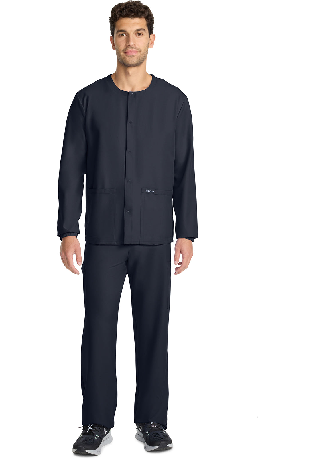 Unisex Snap Front Warm Up Jacket