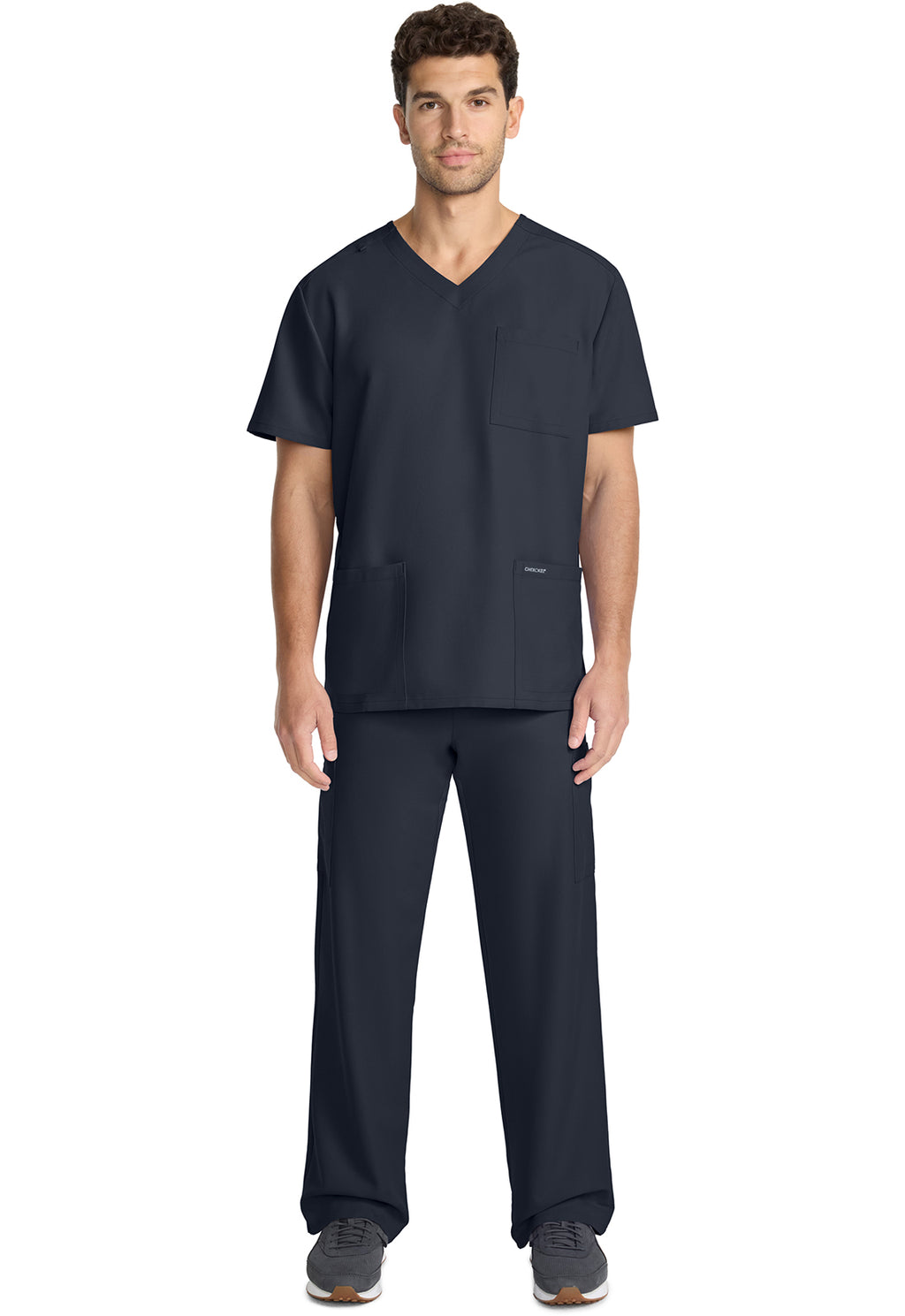 Cherokee Workwear Original Ultra: Men's 3-Pocket V-Neck Top