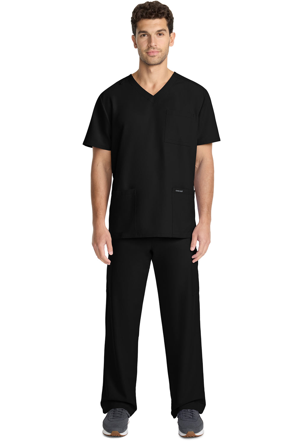 Cherokee Workwear Original Ultra: Men's 3-Pocket V-Neck Top