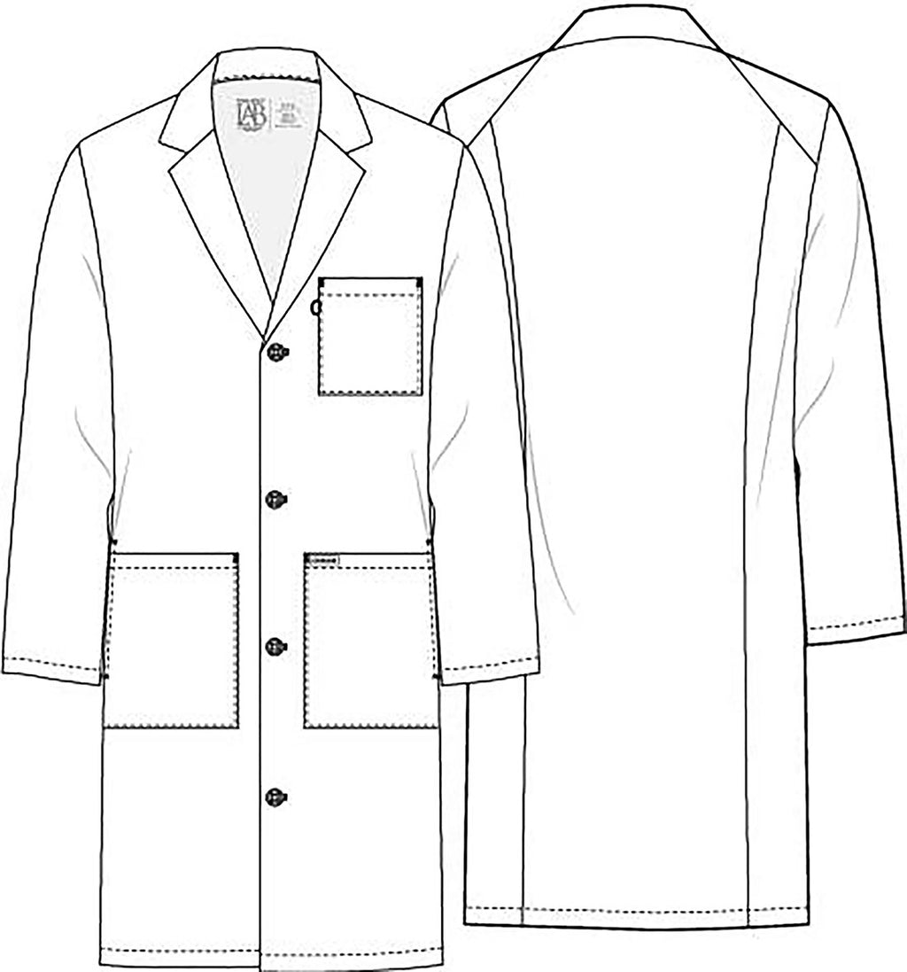 Unisex Lab Coat 38” - In White