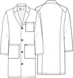 Unisex Lab Coat 38” - In White