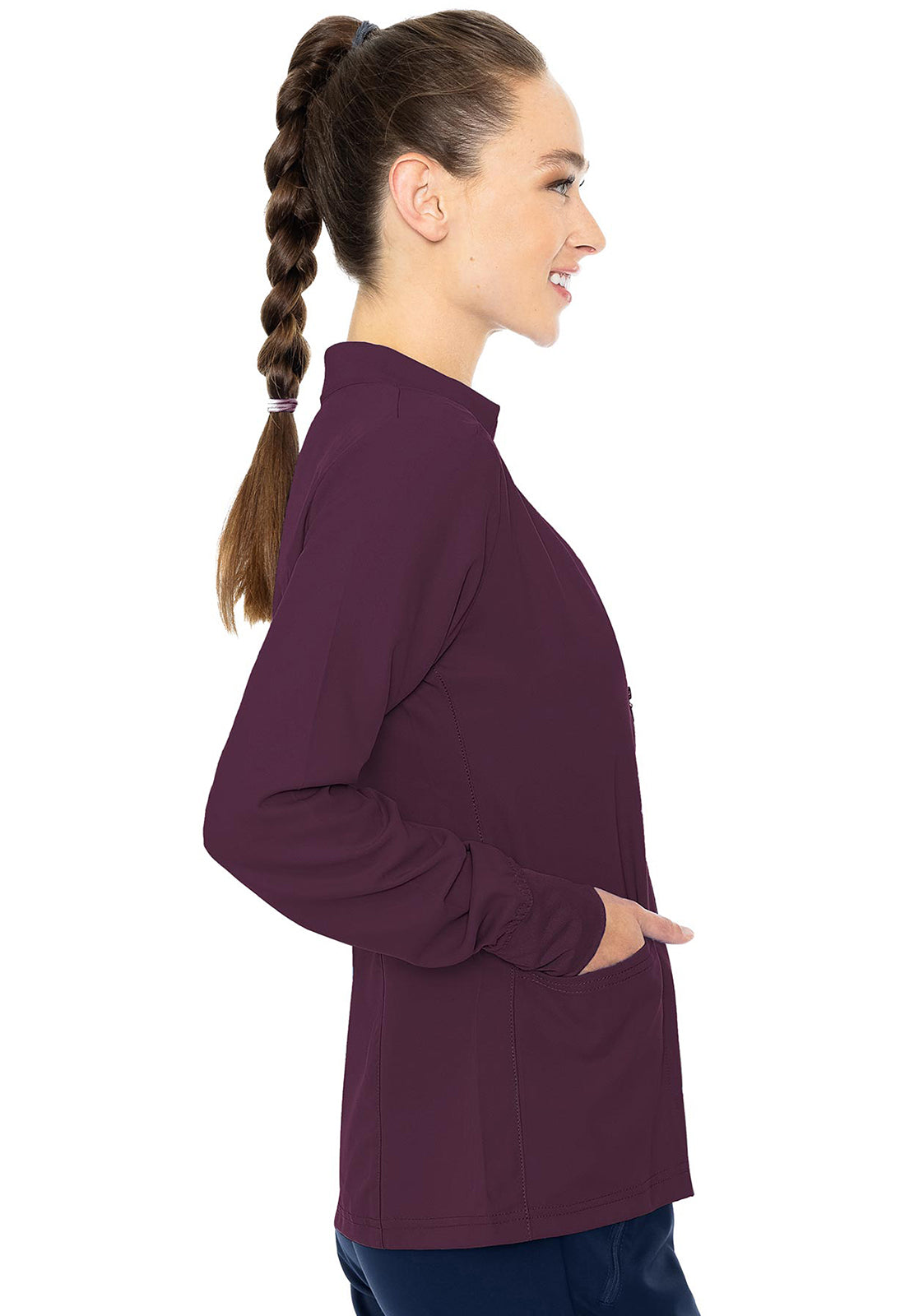 Med Couture Insight: Zip Front Warm Up With Shoulder Yokes